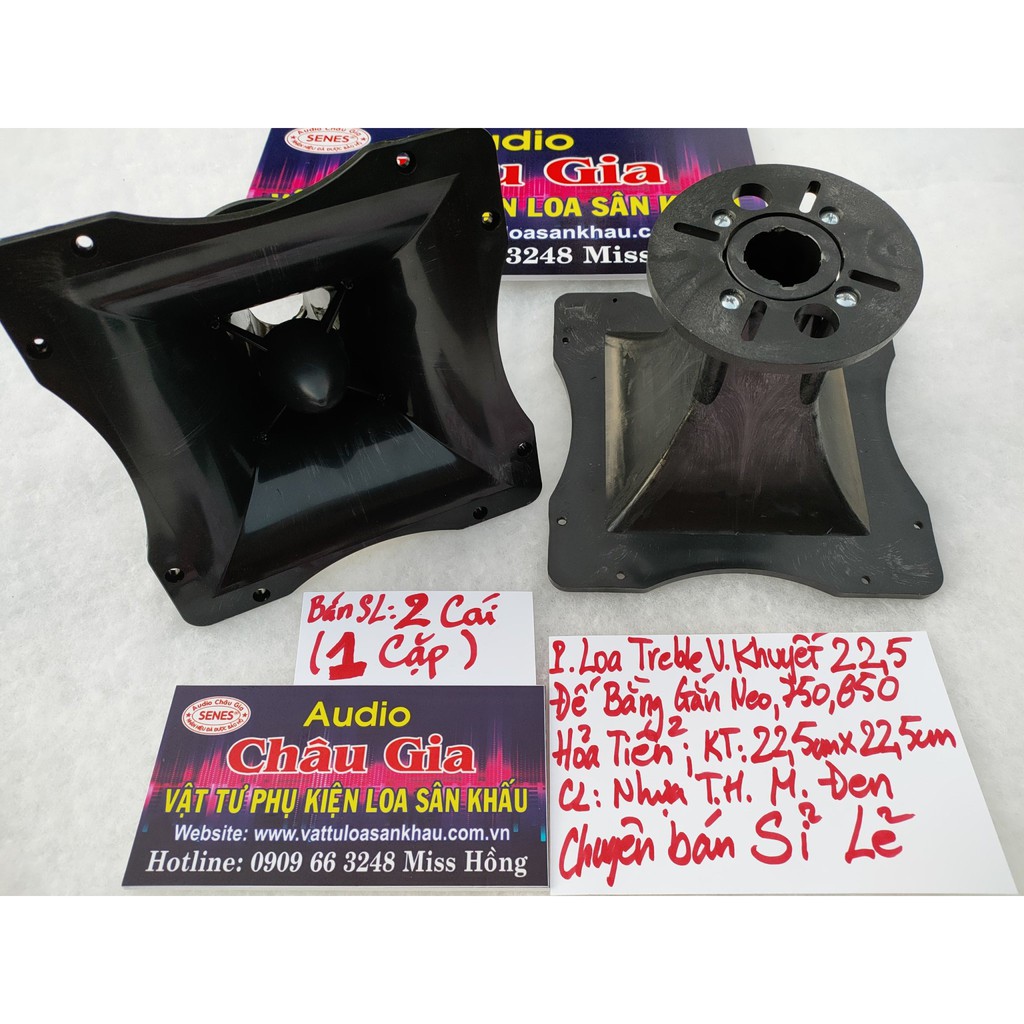 Phễu loa treble 22cm hỏa tiễn gắn treble 750- 2 cái Audio châu Gia