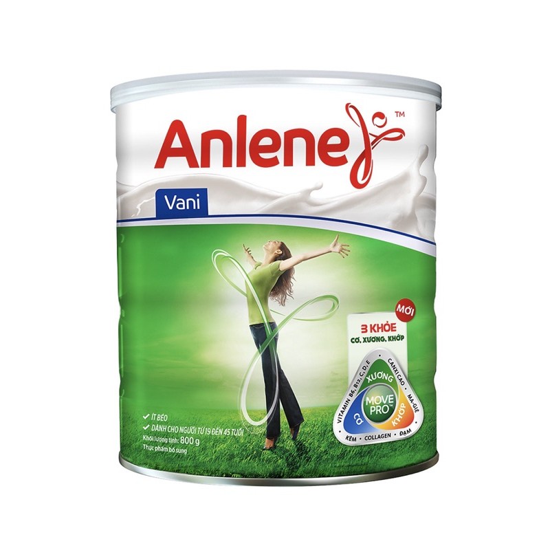 Sữa Bột Anlene Movepro Hương Vanilla (Hộp Thiếc 800g)-Hộp móp