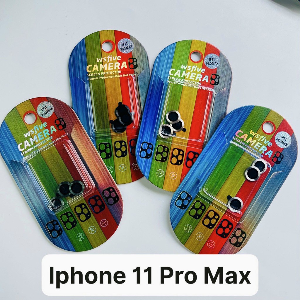 Dán Kim Loại Bảo Vệ Từng Mắt Camera  cho iphone 11/11Pro/11Promax/12mini/12/12Pro/12Promax