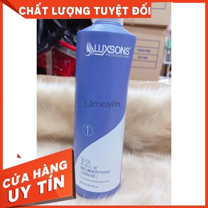 Uốn Lạnh LUXSONS 850ML*2 CHAI XANH sản phẩm uốn tạo kiểu tóc tự nhiên định hình nếp tóc ,bảo vệ tóc bền đẹp.