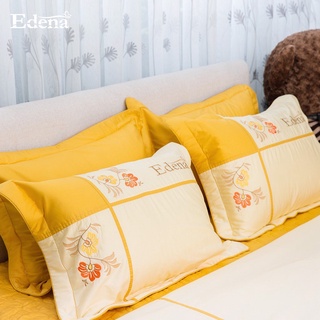 Bộ Ga Chần Gòn Edena Cotton Solid 371, gồm 5 Món