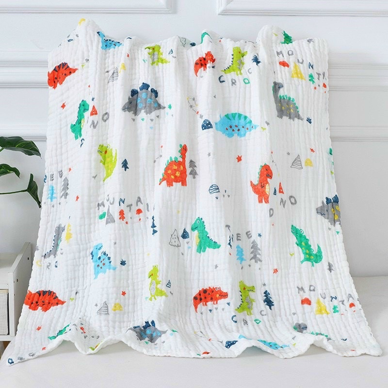 Khăn Tắm Xô sợi Tre Sơ Sinh 6 Lớp