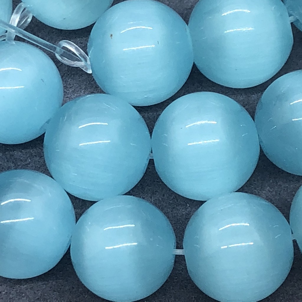 Chuỗi hạt đá mắt mèo tự nhiên 4-12mm chuyên dụng làm trang sức thủ công
