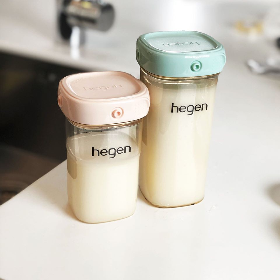 [CHÍNH HÃNG] Bình trữ sữa và thức ăn Hegen PPSU 150ml - 240ml (nắp màu trắng)