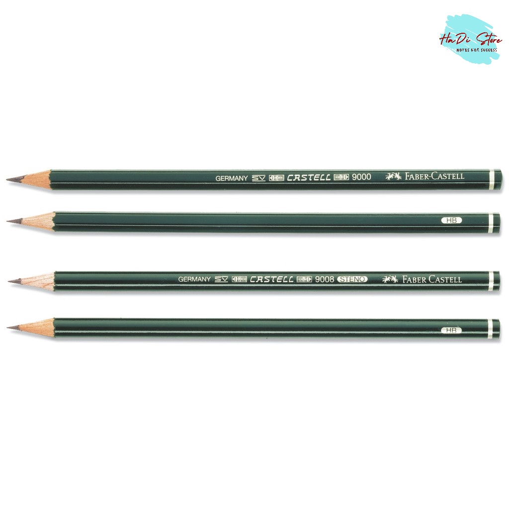 [HADI] Bút chì phác thảo cao cấp FABER CASTELL 9000 chọn nét từ HB-8B (Mã SP:FB-B-9000size)