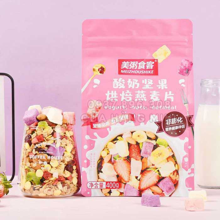 【HOT】Ngũ Cốc Sữa Chua Ăn Kiêng Dinh Dưỡng Tăng Giảm Cân Mix Hạt - Yogurt Nuts Oatmeal 400g