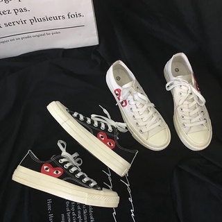 GIÀY THỂ THAO PLAY HEART CỔ THẤP BASIC NAM NỮ [Order +Ảnh thật]