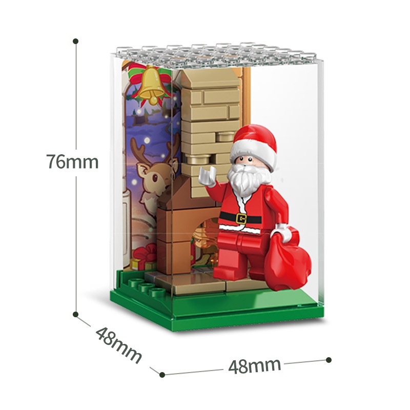 Đồ chơi Lắp ráp Trang trí Noel giáng sinh, Sembo Block 611057 Xếp hình quả tặng minifigures