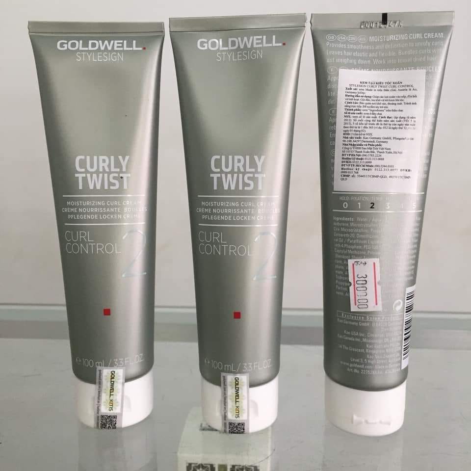 Kem tạo kiểu tóc xoăn và dưỡng ẩm Goldwell Curl Love 100ml