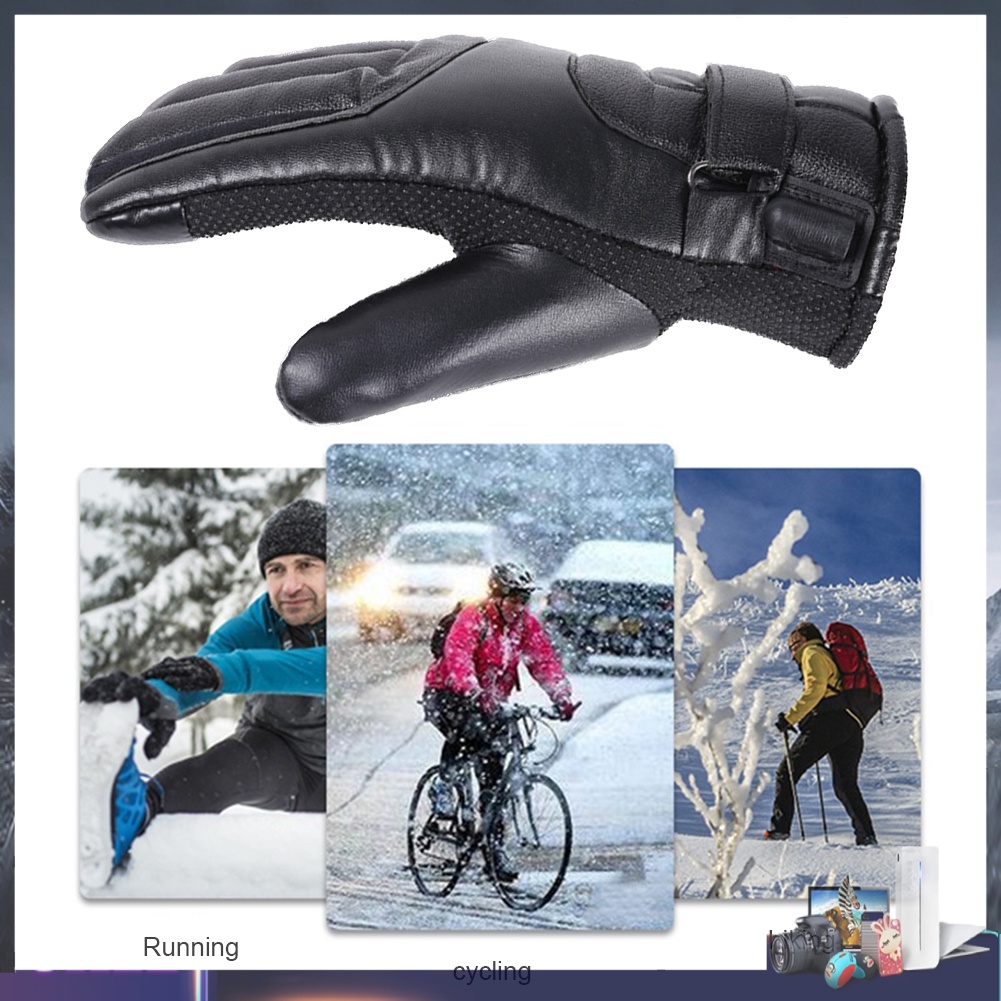 Găng tay sưởi ấm mùa đông sạc USB chống nước chống lạnh