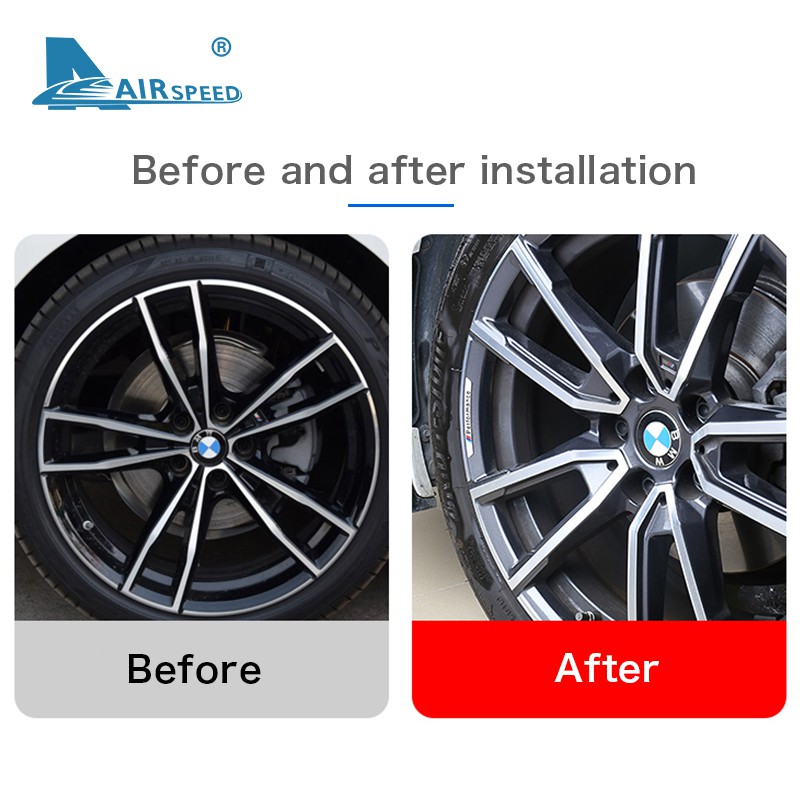 Set 4 Sticker Dán Mâm Bánh Xe Ô Tô Bmw F20 G30 E90 F30 M3 G01 M