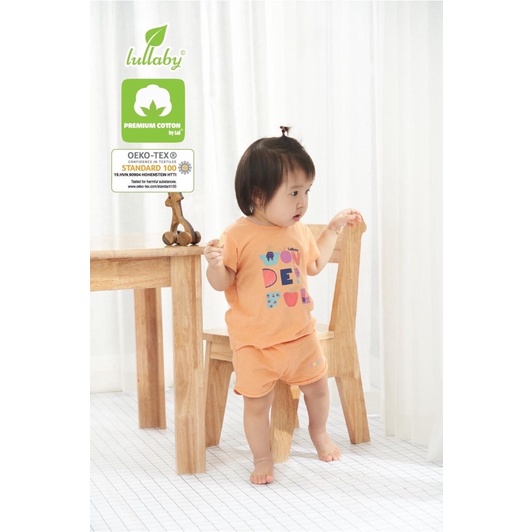 Bộ cộc tay cài vai bé gái Lullaby [NH641P] (Sz 6m-4y)