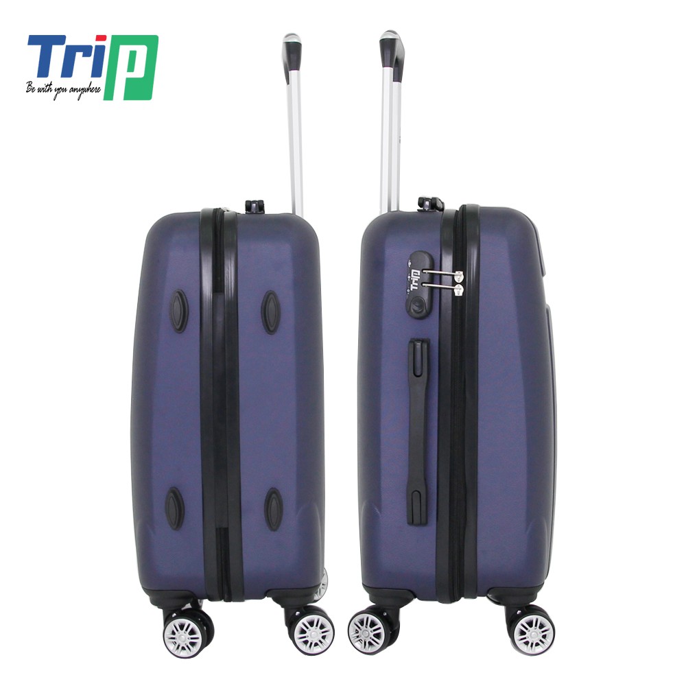 Bộ 2 Vali Nhựa TRIP P610 - Size 50+60cm - Màu Xanh Đen