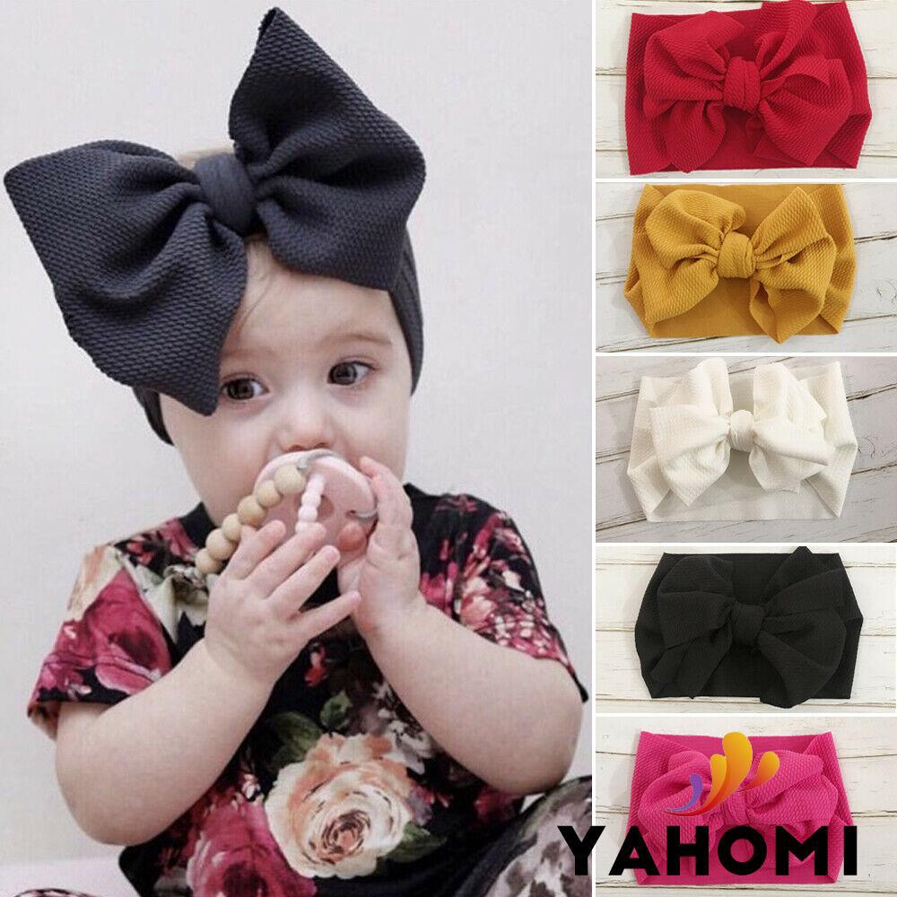 Turban thắt nơ to xinh xắn đáng yêu cho bé