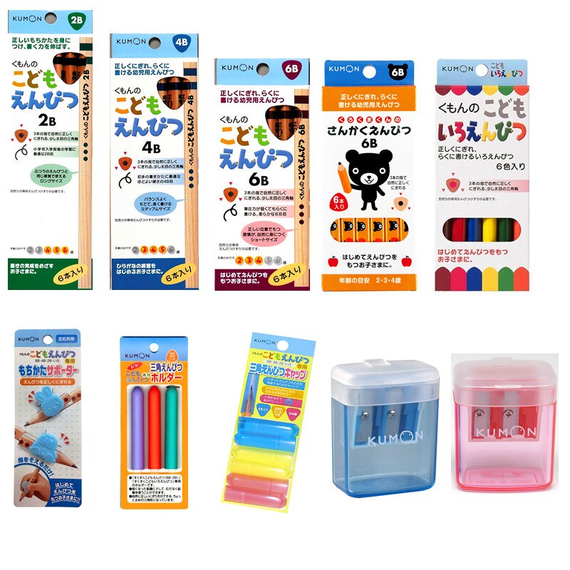 Bút chì Kumon Nhật Bản cỡ 2B, 4B, 6B dành cho bé từ 2 tuổi trở lên