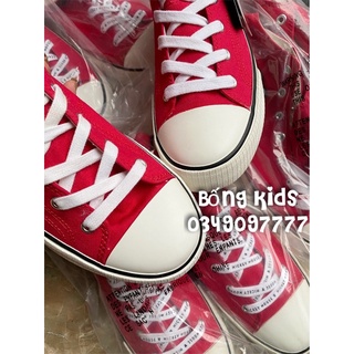 Giày Sneakers Cao Cổ Nữ Mickey Đỏ Lefties
