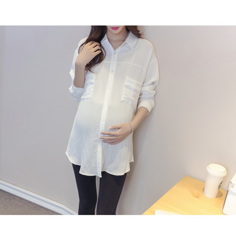 Áo Bầu Xinh Sơ Mi Bầu Xinh AB173