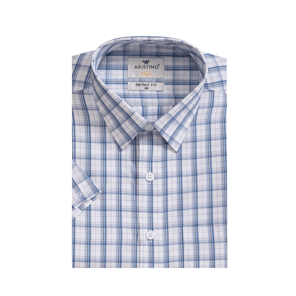 [MẪU MỚI] Áo sơ mi nam ngắn tay ARISTINO in họa tiết lịch lãm, thời thượng - ASS015S2