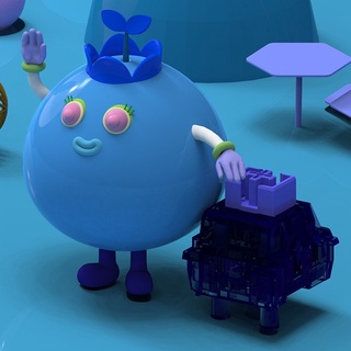 AJAZZ Fruit Decompression Switch Large Mechanical Keyboard Switch Decompression Toy Big Fruit Switch Toys Blind Box