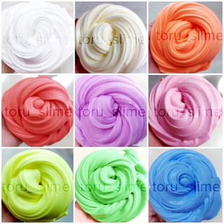 Slime Basic, Bơ, Mây, Xốp hộp dẹp size L kèm charm ngẫu nhiên