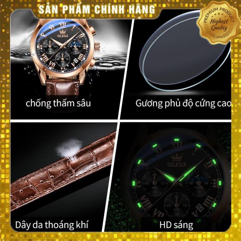 Đồng hồ đeo tay OLEVS  2871 cơ cấu thạch anh kim chỉ cho nam