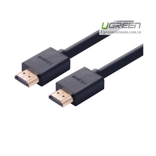 Dây cáp HDMI 2.0 Ugreen tròn dẻo, mạ vàng, chống đứt, 1080x1920p