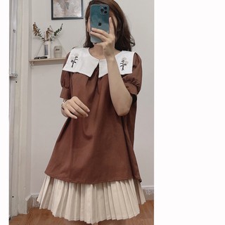 Áo sơ mi cổ vạt trắng phong cách vintage