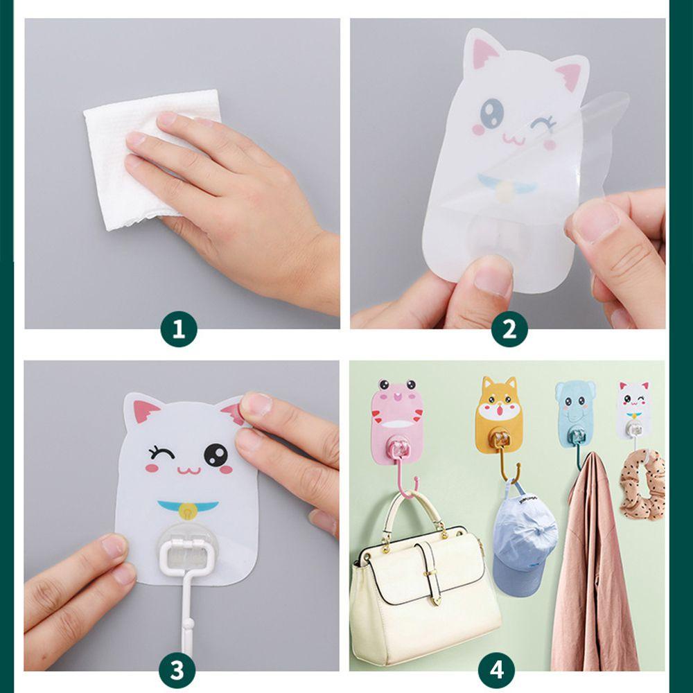 Móc Treo Đồ Gắn Tường / Cửa Ra Vào 1 Thiết Kế Dễ Thương Tiện