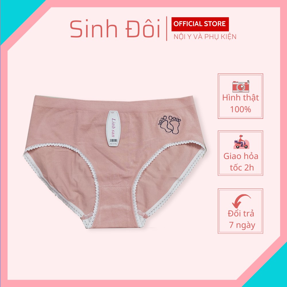 Quần lót nữ dệt kim cao cấp SD0108 màu trơn lưng vừa ôm mông co giãn mềm mịn thoáng mát size từ 55kg-65kg