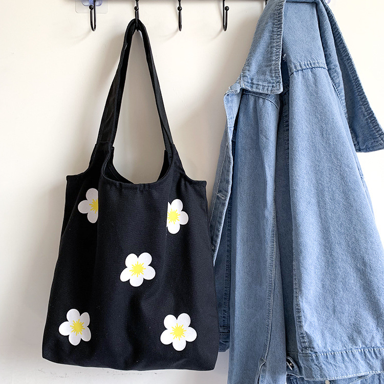 Túi xách đeo vai in họa tiết hoa nhỏ gọn xinh xắn phong cách thời trang nhật hàn