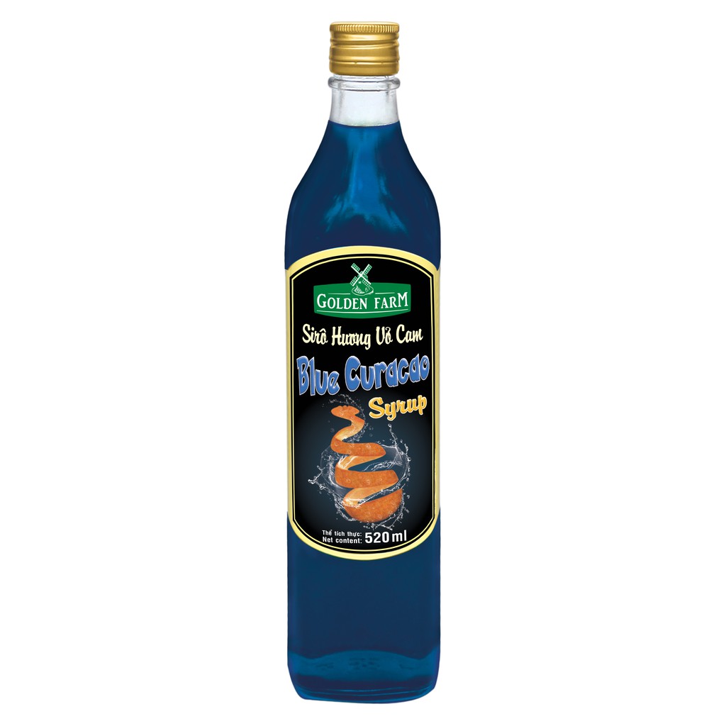 Siro Hương Vỏ Cam 520Ml - Golden Farm