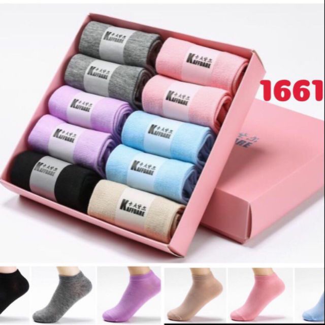 Hộp 10 đôi tất chống hôi chân nữ
