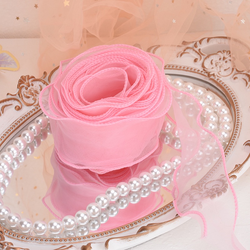 Cuộn Dây Ruy Băng 5M Dùng Trang Trí Viền Bánh Kem Xinh Xắn edge