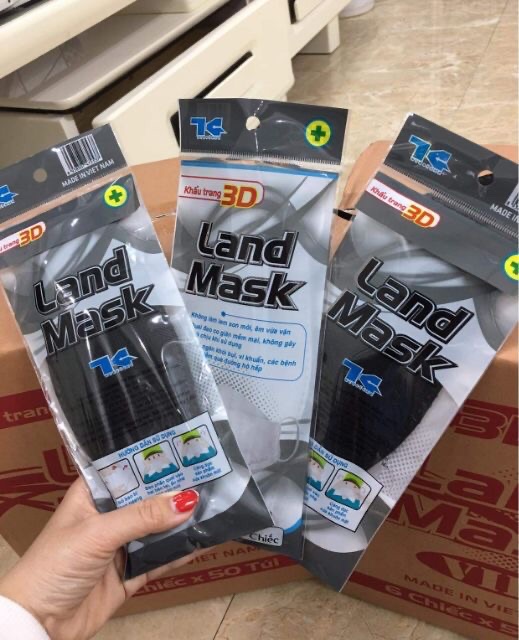 Khẩu trang 3d Land Mask set 3 cái | BigBuy360 - bigbuy360.vn