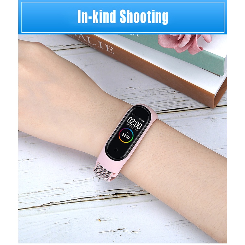 Dây Đeo Thay Thế Chất Liệu Nylon Cho xiaomi Mi band 6 7 6 5 4 3