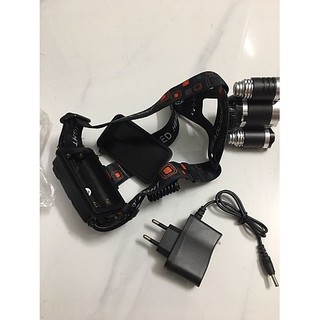 Đèn pin đội đầu 3 bóng t6