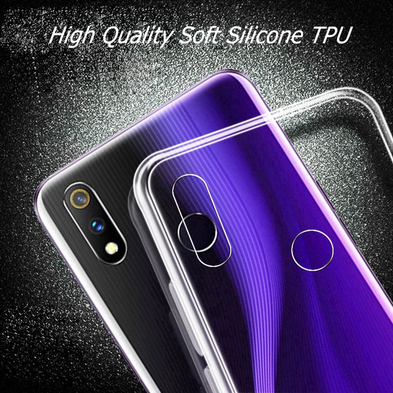 Ốp điện thoại silicone trong suốt chống va đập cho OPPO Realme C67 C51 C53 C55 C30s C33 C30 C35 C25Y C21Y C20 C25 C25s C17 C11 C15 C12 11 10 9i 8 8i 7 6 5 3 Pro 6i 7i Q 5i 5s 6i