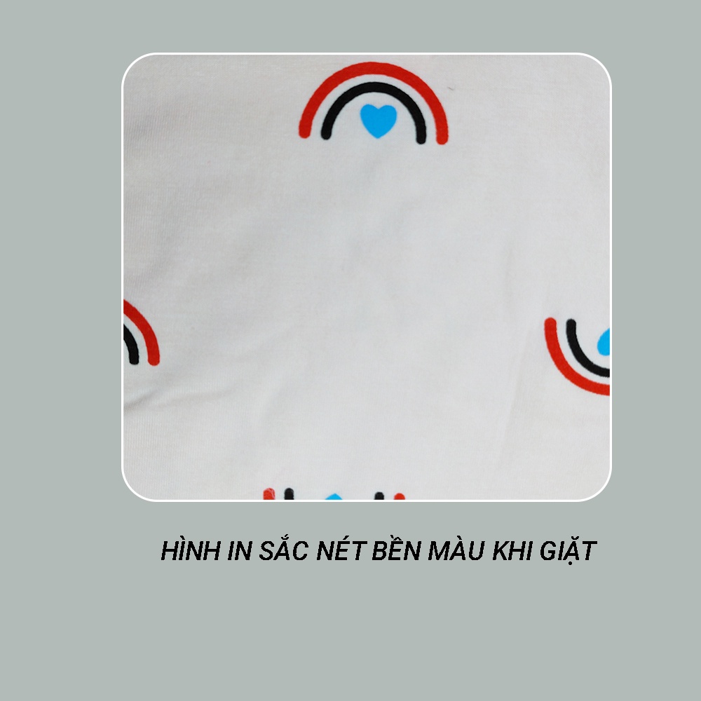 Bộ cộc tay mùa hè cho bé trai, bé gái chất liệu thun lạnh, thoáng mát, thấm hút mồ hôi tốt (HH01)