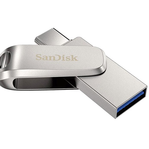 Ổ Cứng Sandisk 128gb Flashdisk Otg Type C Usb 3.1 Ultra Dual Drive Luxe