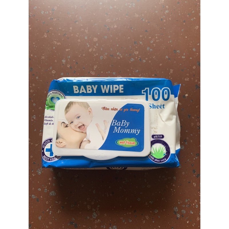 GIẤY ƯỚT BABY WiPE 100 Tờ