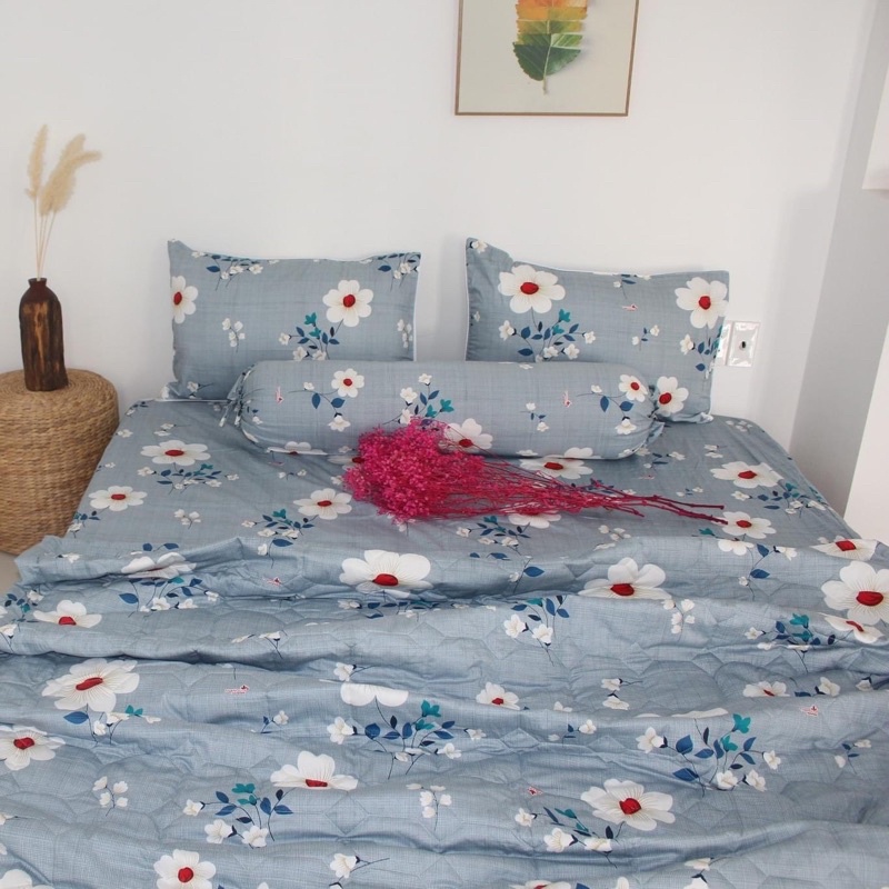 Drap Thắng Lợi cao cấp thoáng mát chuẩn LOGO mẫu Hoa
