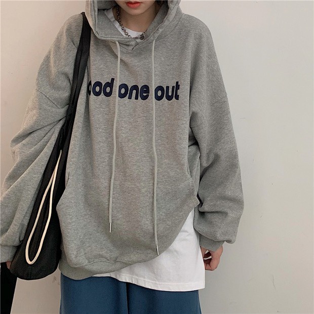 Áo Khoác Hoodie Nỉ ODD ONE OUT Nữ Form Rộng Có Mũ Ulzzang