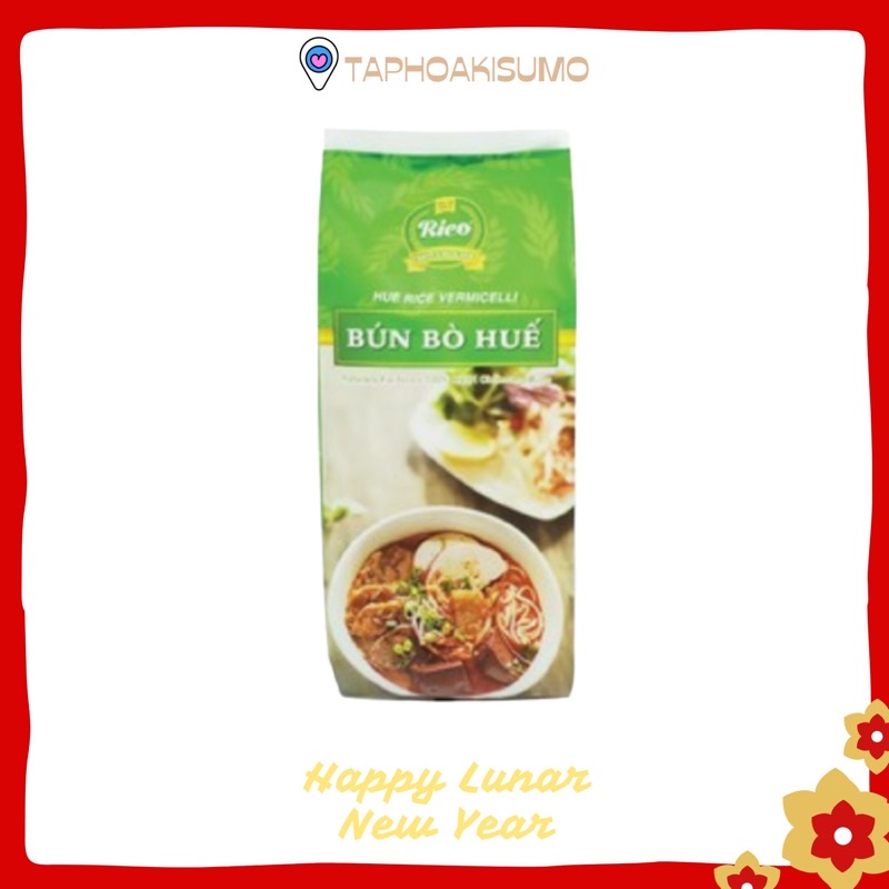 Bún bò huế khô bún cọng to RICO hàng xuất Nhật gói 300 gram/ 400 gram