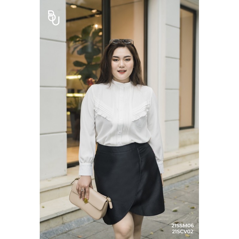 Sơ mi may bấu ly BIG SIZE 55kg đến 95kg - 21SSM06 - [BUstu Bigsize]