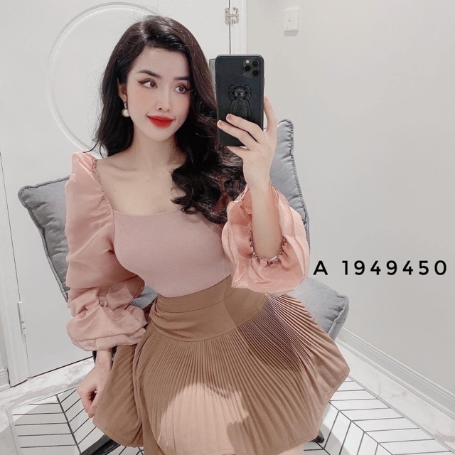 Áo tay voan kèm ảnh thật