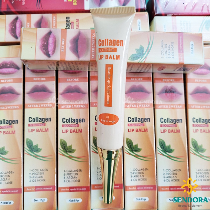 Dưỡng kích màu môi Collagen Lip Balm, son dưỡng có màu sau phun xăm thẩm mỹ
