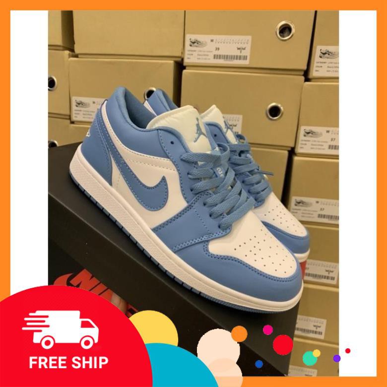[FREESHIP-BẢO HÀNH 12 THÁNG] Giày Thể Thao AIR JORDAN 1 Low Cổ Thấp  Xanh Biển Cực Đẹp CỰC ĐẸP | BigBuy360 - bigbuy360.vn