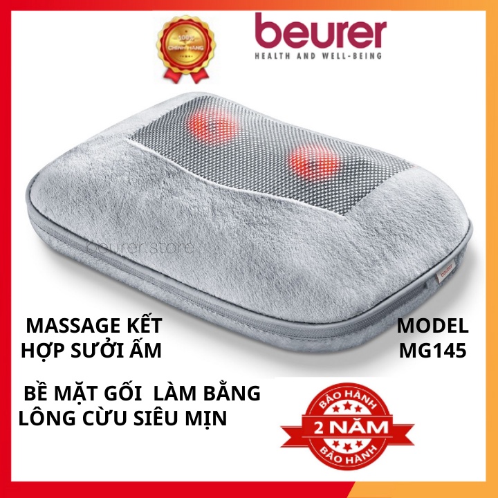 Gối massage hồng ngoại Beurer MG145, massage cổ vai gáy giảm đau nhức thoái hóa xương khớp, chất lượng cao cấp