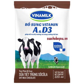 Sữa tươi hương Socola Vinamilk bịch 220ml