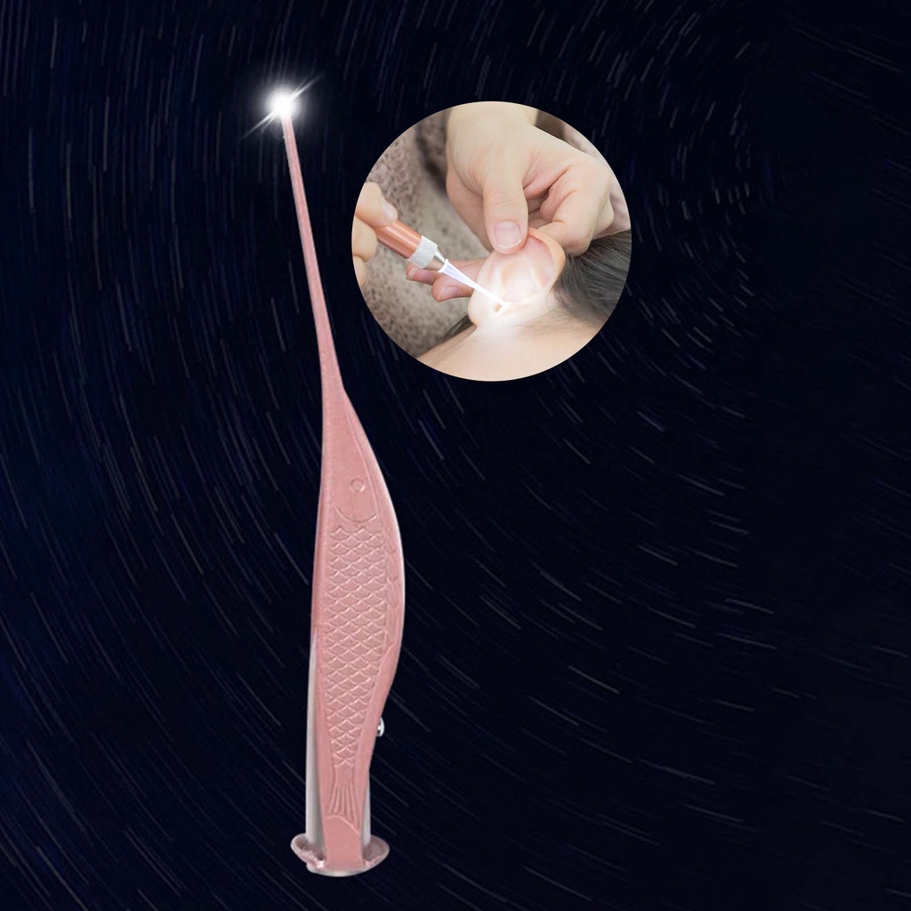 [Hàng mới về] Dụng cụ lấy ráy tai làm sạch sâu có đèn chiếu khối lượng nhẹ đảm bảo an toàn cho trẻ em